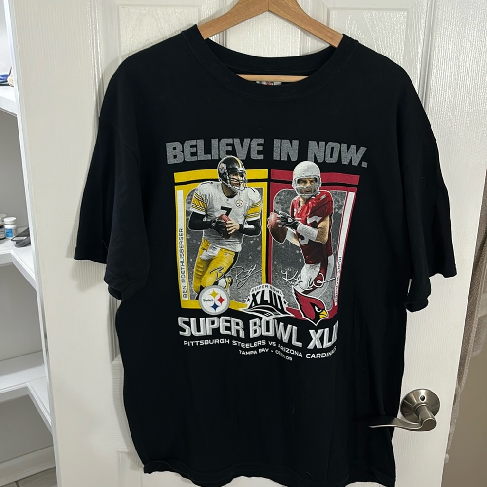 Super Bowl‎ XLIII Believe In Now Shirt Mens XL